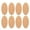 Light Brown, variant on KONTONTY 40Pcs Wooden Slices Lightweight Oval Cutouts for Craft Projects and Decorations
