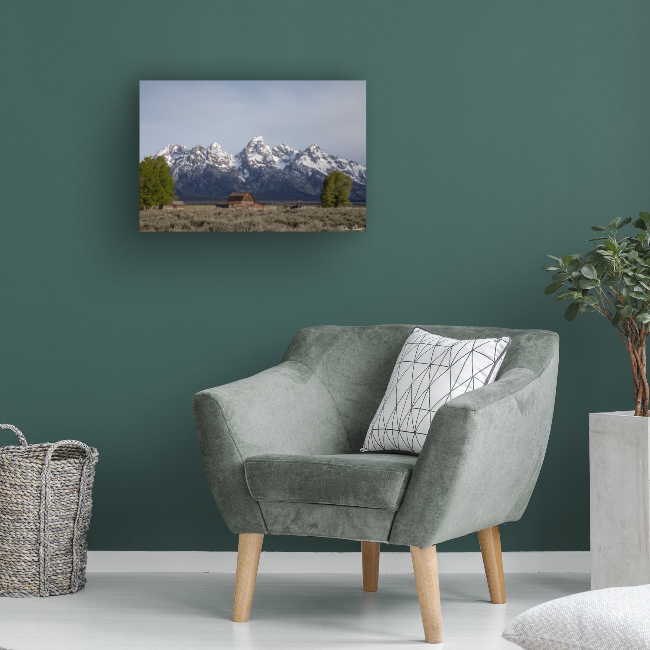 Trademark Fine Art David Drost Mountains of Wyoming II Canvas Wall Art