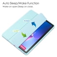 thumbnail image 3 of TECH CIRCLE Case for Lenovo Tab M10 Plus (10.6") Tablet (3rd Generation) 2022 Release - Clear Back Cover Trifold Stand Protective Smart Flip Classic Case with Auto Sleep Wake Function (Skyblue), 3 of 8