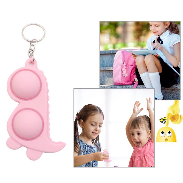 Llavero con forma de burbuja para adulto y niño juguete sensorial Tmvgtek para necesidades de autismo antiestrés divertido