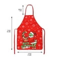 Christmas Grinch Chef Apron Adjustable Bib Aprons, Watercolor Tree ...