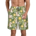 thumbnail image 1 of Balery Happy Easter Traje de Baño Estilo Hawaiano para Hombre, Shorts de Secado Rápido con Bolsillos-XX-Large, 1 of 6