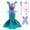 Set C, variant on Mermaid Costume for G'ir'ls Halloween Birthday Princess Costumes Mermaid Dress