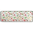 thumbnail image 5 of Christmas Gingerbread Snowman Pattern Hallway Runner Rug 2'x6' Kitchen Rug with Rubber Backing Cartoon Candy Stocking Spices Non Slip Entryway RugWashable Soft Area Rug for Hallway Bedroom Kitchen, 5 of 6