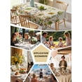 thumbnail image 5 of Sage Green Yellow Spring Floral Table Cloth, Watercolor Botanical Summer Flowers Waterproof Tablecloth for Rectangle Tables, Washable Fabric Table Cover for Restaurant Kitchen Dining Tables 52"x70", 5 of 6