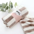 thumbnail image 3 of AUQ Striped Beach Towel - Oversized 35 x 75 Soft Plush Thick Cotton,Heavy&Luxury for Pool Chairs,Resort,and Hot Tub, 3 of 7
