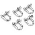 thumbnail image 4 of Manille avec Vis, Manille 5 Pcs Facteur de Sécurité Élevé 304 pour Levage de Chaînes, 4 of 7