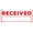 Red, variant on Printtoo Received Self Inking Rubber Stamp Pre-Inked Office Stamp- Home Office Business Stationery, 47 x 20 mm Black