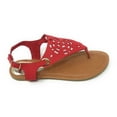 thumbnail image 2 of Victoria K Women's Laser Cutout Thong Front Sandals, 2 of 10