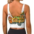 thumbnail image 4 of Uemuo Thanksgiving Truck Pattern Women's Sports Bra - High Impact Support, Breathable, and Comfortable Athletic Bra for Running, Yoga, and Workouts, 4 of 9