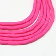thumbnail image 2 of 1 Bundle 7 Inner Cores Polyester & Spandex Cord Ropes Solid Color for Rope Bracelets Making Deep Pink 4~5mm 109.36 yards(100m)/bundle 420~500g/bundle, 2 of 2