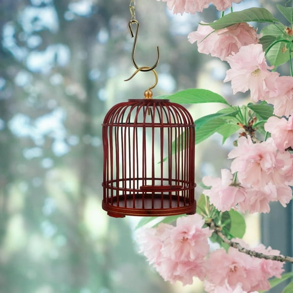 Hanging Bird Cage for Small Animals - Versatile Decorative Cage with Reusable Design for Outdoor Use