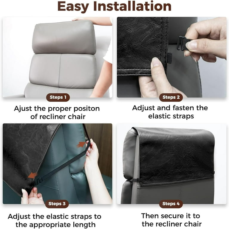Recliner headrest cover sale
