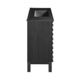thumbnail image 6 of Cascade 48 in. Black Oak Bathroom Vanity With Black, 3-Hole Ceramic Sink Top, 6 of 8