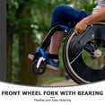 thumbnail image 4 of 1Pcs Multi Metal Plastic Wheelchair Front Wheel for Smooth Rotation Non Pneumatic Indoor Use, 4 of 8