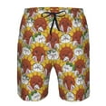 thumbnail image 3 of Logiee Cartoon Sunflowers Print Mens Swim Trunks Quick Dry Board Shorts,Breathable Hawaii Beach Shorts Swimwear Bathing Suits-XX-Large, 3 of 6