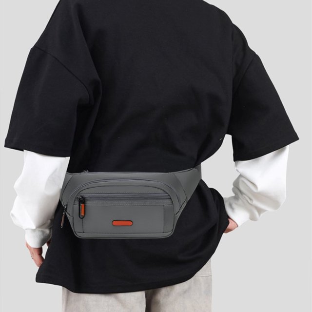 Bolso bandolera para hombre | Bolso de pecho bandolera bandolera de gran capacidad | Tela ligera y duradera | Mochila de equitación para deportes de viaje al aire libre | Múltiples compartimentos |