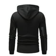 thumbnail image 5 of cfhntfmh Men's Hoodies Half Zip Pullover Vintage Workout Running Active Hoodies with Pockets Lightweight Sweatshirt（Black,Large), 5 of 5