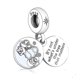 thumbnail image 1 of Pulsera de plata 925 con letras, esmalte, árbol, muñeco de nieve, cuentas, colgante, adornos navideños, 1 of 4