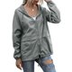 thumbnail image 3 of Impermeables para Mujer, Impermeables, Resistentes Al Viento, Ajustables, con Capucha y Bolsillos. Gris S, 3 of 9
