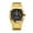 Full Gold Shell Black Surface, variant on Men's Watch New Hot-Selling Quartz Watch Simple Elegant Fashion Wristwatch Steel Band Waterproof Calendar Business Trendy Wristwatch Men's Watch
