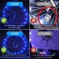 thumbnail image 2 of AMERTEER Spoke Light LED Bike Wheel Spoke Lights Wheel LED Bicycle Wheel Accessory Light IP65 Waterproof Bike Wheel Decorative Light Multi-Color Safety Tyre Flash Lamp Bicycle Light Strip, 2 of 7