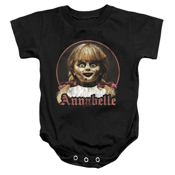 Annabelle Portrait Unisex Infant Snap Suit for Baby (18 Months) Black