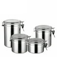 Stainless Steel Food Sealed Preservation Jar, Canisters Container with