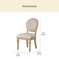 thumbnail image 4 of The Pioneer Woman Willa Rounded Back Dining Chairs, Heirloom Wheat, Set of 2, 4 of 12