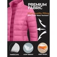 thumbnail image 5 of Packable Puffer Jacket Women without Hood Ellie Pink Water-Resistant- Repellent For Outdoor (XL), 5 of 7