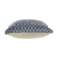 thumbnail image 3 of Ox Bay Naomi 20" x 20" Blue/Ivory Distressed Cotton Blend Adult Decorative Throw Pillow, 3 of 8