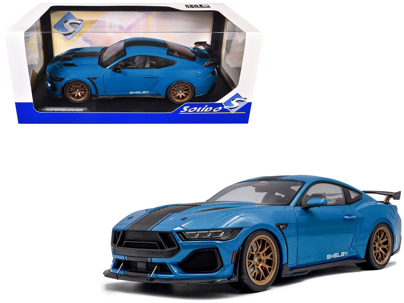 2008 Shelby GT ミニカー　フォード　マスタング　1/18 2008 Ford Shelby Mustang GT500 Super Snake Grey With Black Stripes