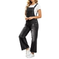 thumbnail image 3 of Tqcoqu Women's Ripped Denim Overalls, Wide Leg Jumpsuit, Casual Loose Frayed Hem Bib Overalls for Daily Outdoor Wear,Women's,Size S-XXL, 3 of 7