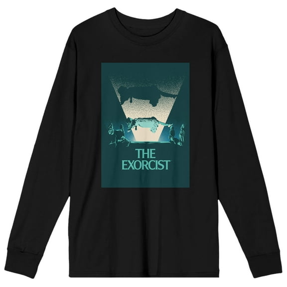 The Exorcist Regan floating Men's Black Long Sleeve Shirt-XXL