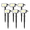 White, variant on Flaow Solar Lights Outdoor, 6 pack,118 LED Solar Spotlights with 4 Modes, IP65 Waterproof Auto On/Off for Garden, Yard, Pathway, Lawn-Cool White