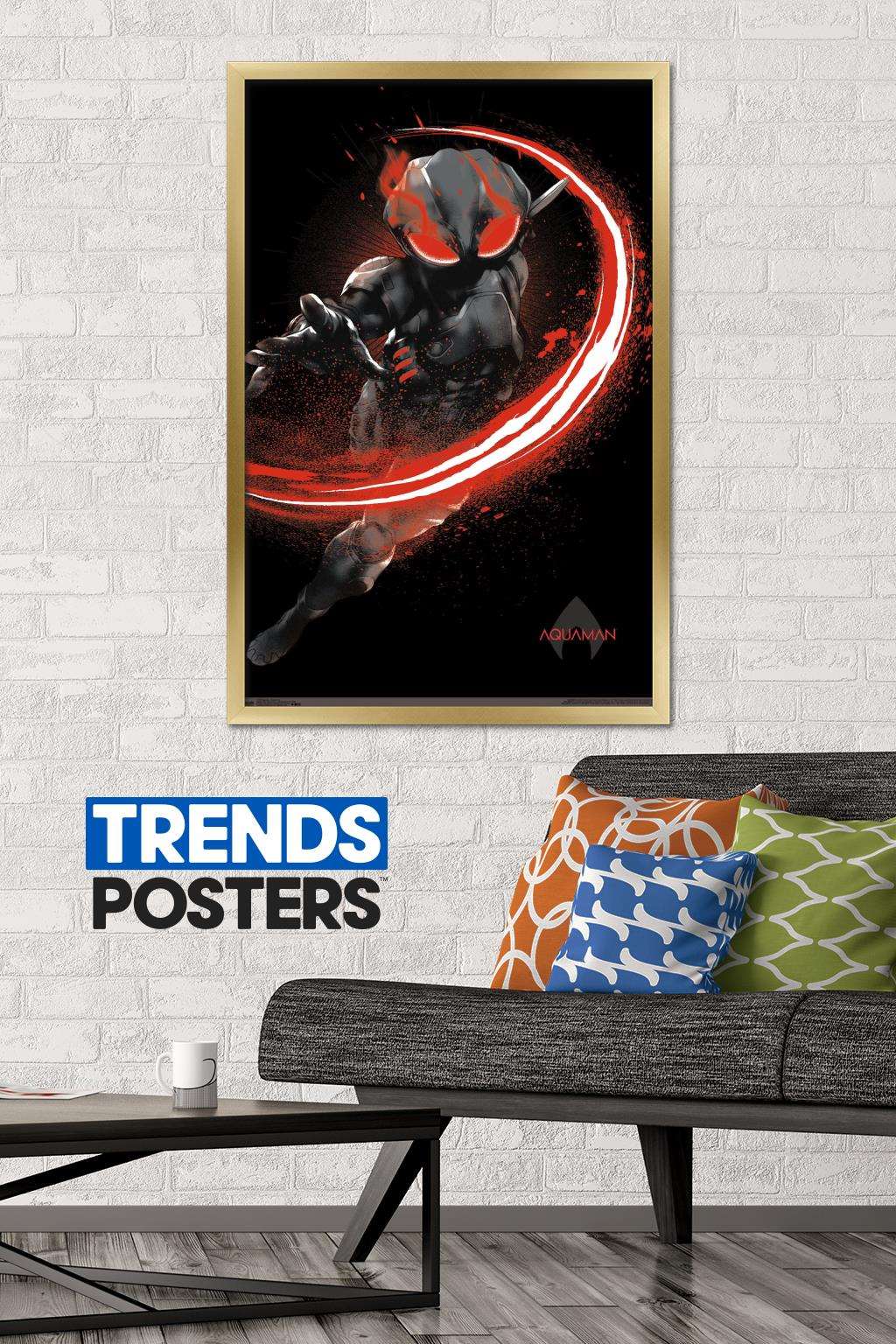 DC Comics Movie - Aquaman - Manta Fear Wall Poster, 22.375" x 34", Framed