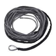 15m 6mm/7mm Towing Winch Cable Rope String Line Synthetic Fiber 5800lbs/7700lbs/9300lbs For ATV UTV SUV 4X4 4WD ,Easy to Use