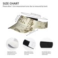 thumbnail image 3 of Pofeuu American Monuments Print Sunscreen Visor Cap Adjustable Sport Empty Top Baseball Sun Cap for Men Women Sports Outdoor Headwear, 3 of 7