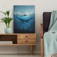 thumbnail image 5 of Whale Ship in a Jar Canvas Print Wall Art for Living Room Bedroom Office Study Apartment Home Decor, 5 of 8