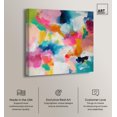 thumbnail image 2 of Gossamer Colors Canvas Modern Colorful Print by Art Remedy, Gallery Wrapped, 30" x 30", 2 of 7