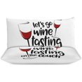 thumbnail image 3 of HAHDAXIA Wine Bedding Solid Comforter Set for All Seasons,3 Pieces(1 Comforter+2 Pillowcases),Soft Microfiber Bedding Set Queen(90"x90"), 3 of 7