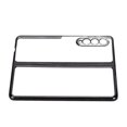 thumbnail image 2 of Folding Phone Case Fashionable Electroplated Phone Case Drop Protective Phone Cover for Z Fold 3 Black, 2 of 5