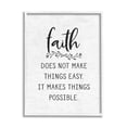 thumbnail image 2 of Stupell Industries Encouraging Faith Quote Rustic Botanical Sprig Design Graphic Art White Framed Art Print Wall Art, Design by Lettered and Lined, 2 of 5