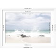thumbnail image 2 of Art.com Splash Waves Art Print by Leah Straatsma, White Frame Wall Art, 44" x 32", 2 of 4