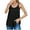 Black, variant on Besolor Womens Summer Tank Tops Adjustable Spaghetti Strap Camisoles Pleated Casual Loose Crewneck Tee Shirts