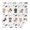 Cute Dogs, variant on Cute Dogs Square Tablecloth,Waterproof Square Table Cover,Wipeable Spillproof Washable Table Cover for Home Kitchen Party Decor 42"X42"(107x107cm)