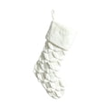 thumbnail image 2 of White Cable Knit Christmas Stocking with Plush Cuff, Large Soft Knitted Xmas Stocking, Farmhouse Hanging Decoration for Fireplace Mantel Staircase Home Holiday Decor, 2 of 7
