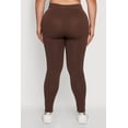 thumbnail image 5 of Womens Plus Size High Waisted Ribbed Knit Seamless Leggings, 5 of 5