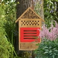 thumbnail image 4 of Bee House House Wooden Bee House Garden For Bees Nesting Bees, 4 of 8