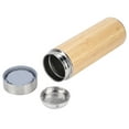 thumbnail image 3 of Frasco de vacío portátil Sincero 350 ml Acero inoxidable aislamiento térmico Color Madera, 3 of 10